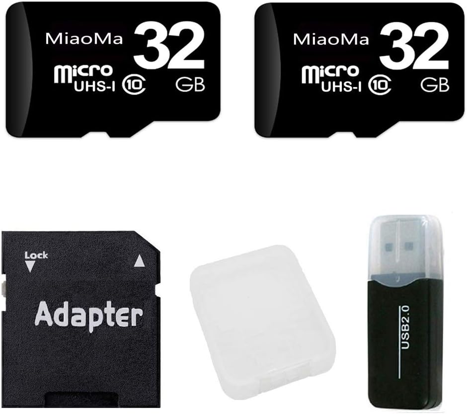 MiaoMa 32 GB TF memory card Class 10 UHS-I 95MB/s with 2.0 Card Reader for Phones,Tablets,PCs,Camera,Car DVR,MAC and mp3 player Black