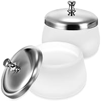 TOROKOM 2 Dappen Dishes Für Acrylnägel – Bunte Glas-Schalen Mit Deckel, 3,7'' Und 3''