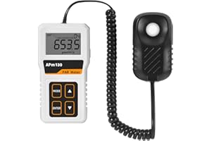 ELAPHODUS PAR Meter for LED Grow Lights,High Precision and Split Design PPFD Meter with 400-700nm Range，Par Light Meter for Plants and Greenhouse