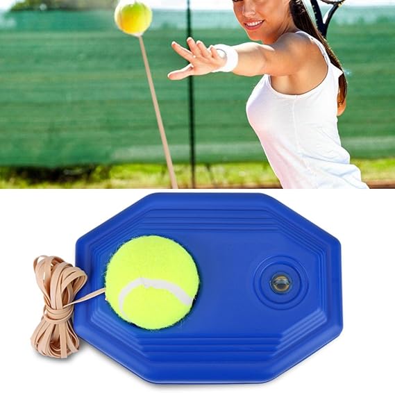 Tennis Trainer Rebound Ball Set Included Tennis Ball and Rubber Elastic