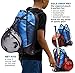 Drawstring Bag with Mesh Net - Perfect Sackpack with Ball Net for All Sports - Gym Bag for Men and Women, Tote Bag, Sports Sack, Light Backpack, Soccer Bag, Basketball, Volleyball, Baseball for Youth
