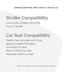 UPPAbaby Upper Adapter for Vista, Vista V2, and