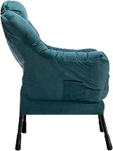 HollyHOME Armchair Comfy Chair Blue Green Steel Frame 500Lbs Living Room view 7