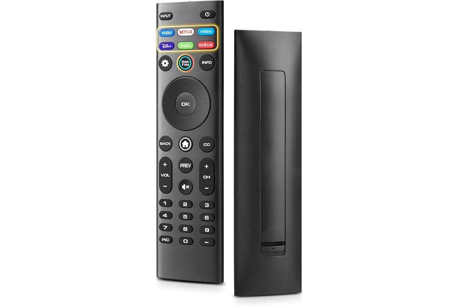 for VIZIO Smart TV Remote Replacement,Universal Control XRT140 for VIZIO TV | Universal remote for all VIZIO TVs. Works with XRT140/136/135/510/500. SmartCast home, no setup, AAA. Durable ABS, safe.