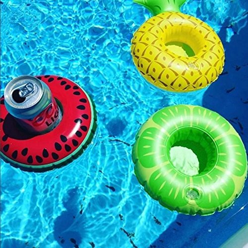 TOLTOL Inflatable Drink Holders, 10 Packs Floats Cup Holders Pool Cup Holders Drink Floats Inflatable Cup Coasters for Pool Party Kids Bath Toys