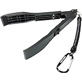 WoodSeason 手を汚さずにらくらく安心 フィッシュグリップ 便利なコード＆カラビナ付 魚つかみ ワニグリップ