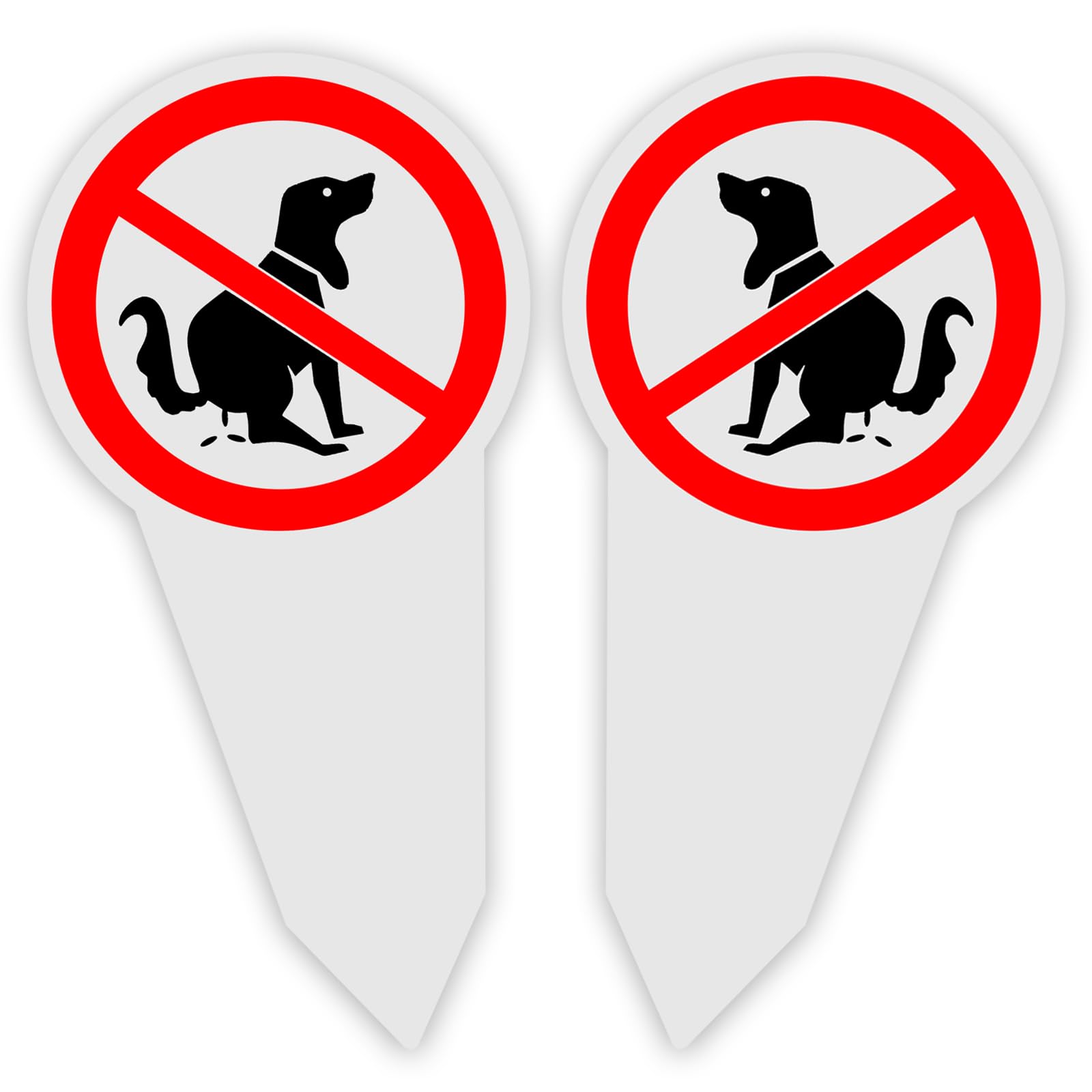 No Dog Poop Sign for Yard, Versatile No Dog Fouling Sign, Essential for Home and Park - 300 x 150 mm