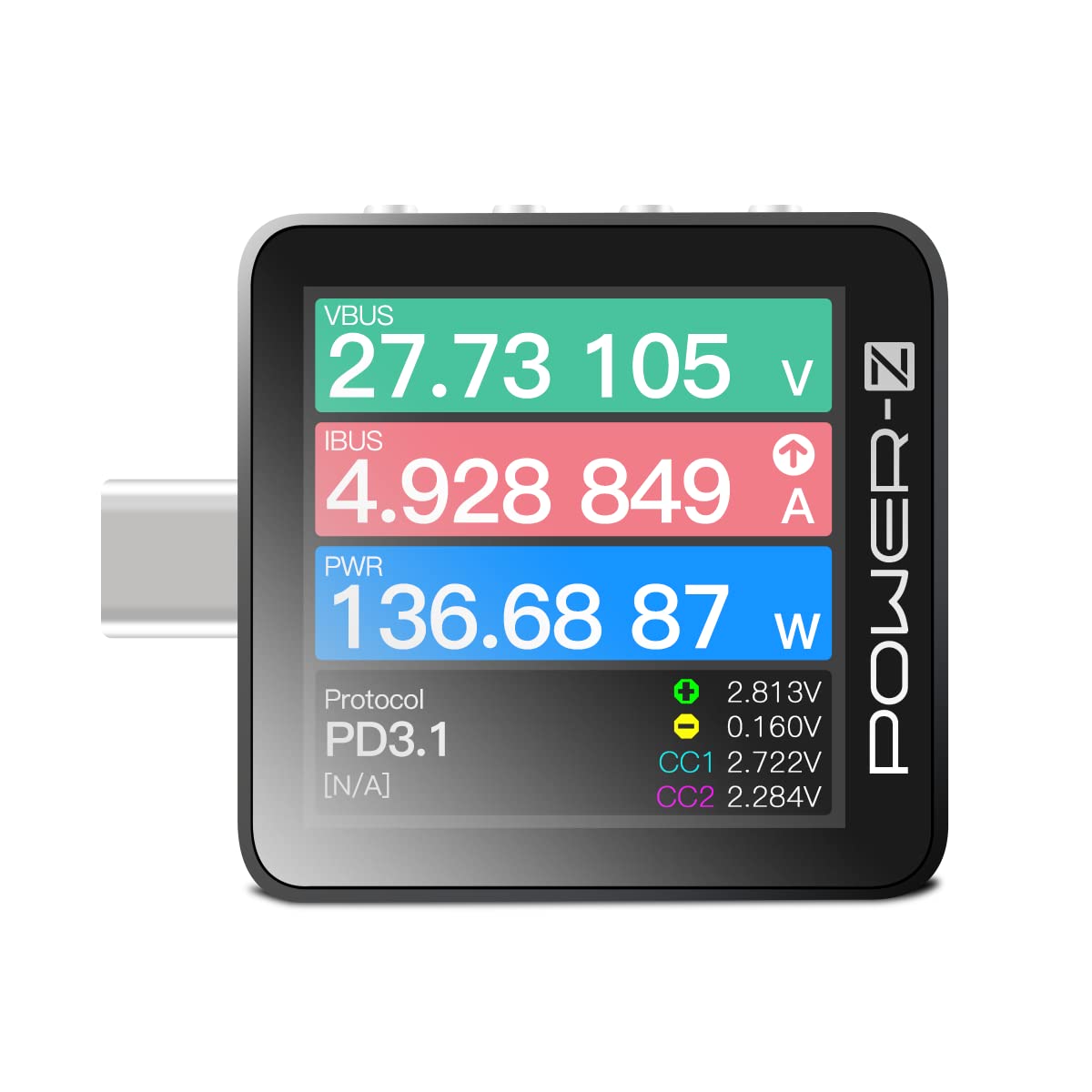 ChargerLAB Power-Z KM003C Portable USB-C Fast Charging Tester PD3.2 QC5.0 Digital Voltmeter & Ammeter Power Bank Tester
