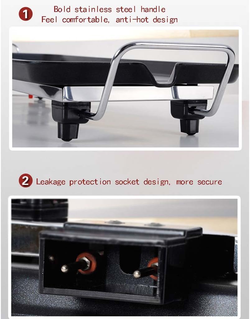 review CN Cover Barbecue Grill Barbecue Machine Smoke-Free Electric Oven Electric Griddle Non-Stick Electric Grill Barbecue Teppanyaki