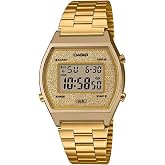Casio Retro Unisex Digital Watch B640WB with Stainless Steel Strap