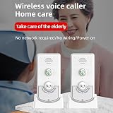Splenssy Wireless Intercom 2 Pack Home Voice Long Range Bidirectional Caller view 2