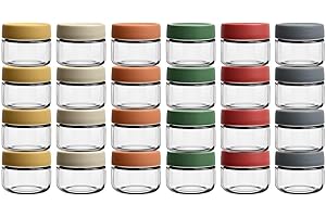 EONJOE 24-pack glass baby food storage jars 4oz small baby containers with lids Baby Food Maker Essentials