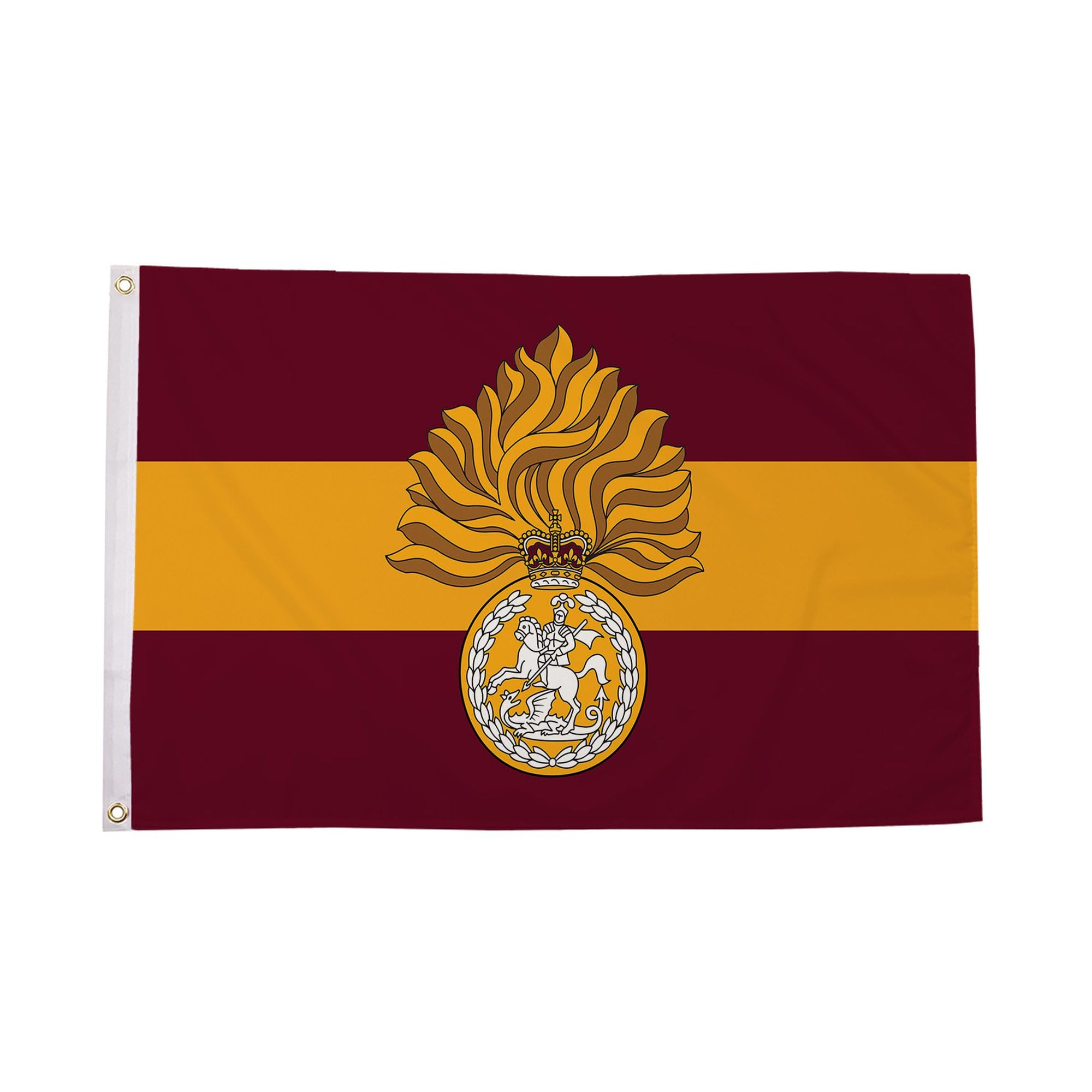 Flagtex Royal Regiment of Fusiliers Flag 5ft x 3ft Large Flag 150cm x 90cm | Premium Woven Polyester with Brass Eyelets | Indoor Outdoor Military Display Wall Hanging