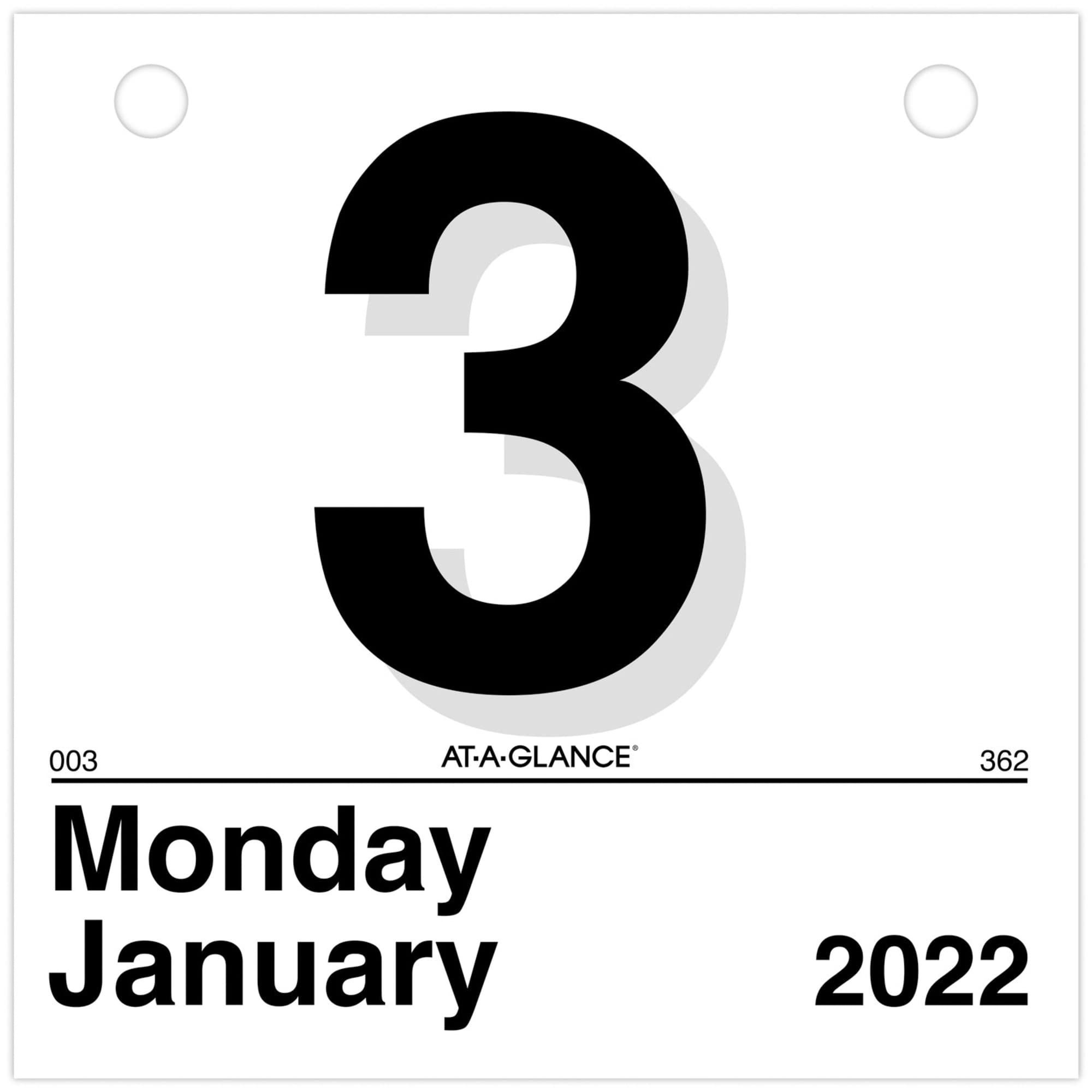 2022 “Today Is” Daily Wall Calendar Refill by AT-A-GLANCE, 6" x 6", Small (K150)