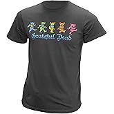 Ripple Junction Grateful Dead Men's Short Sleeve T-Shirt Dancing Bears Classic 5 Bear Line Officially Licensed