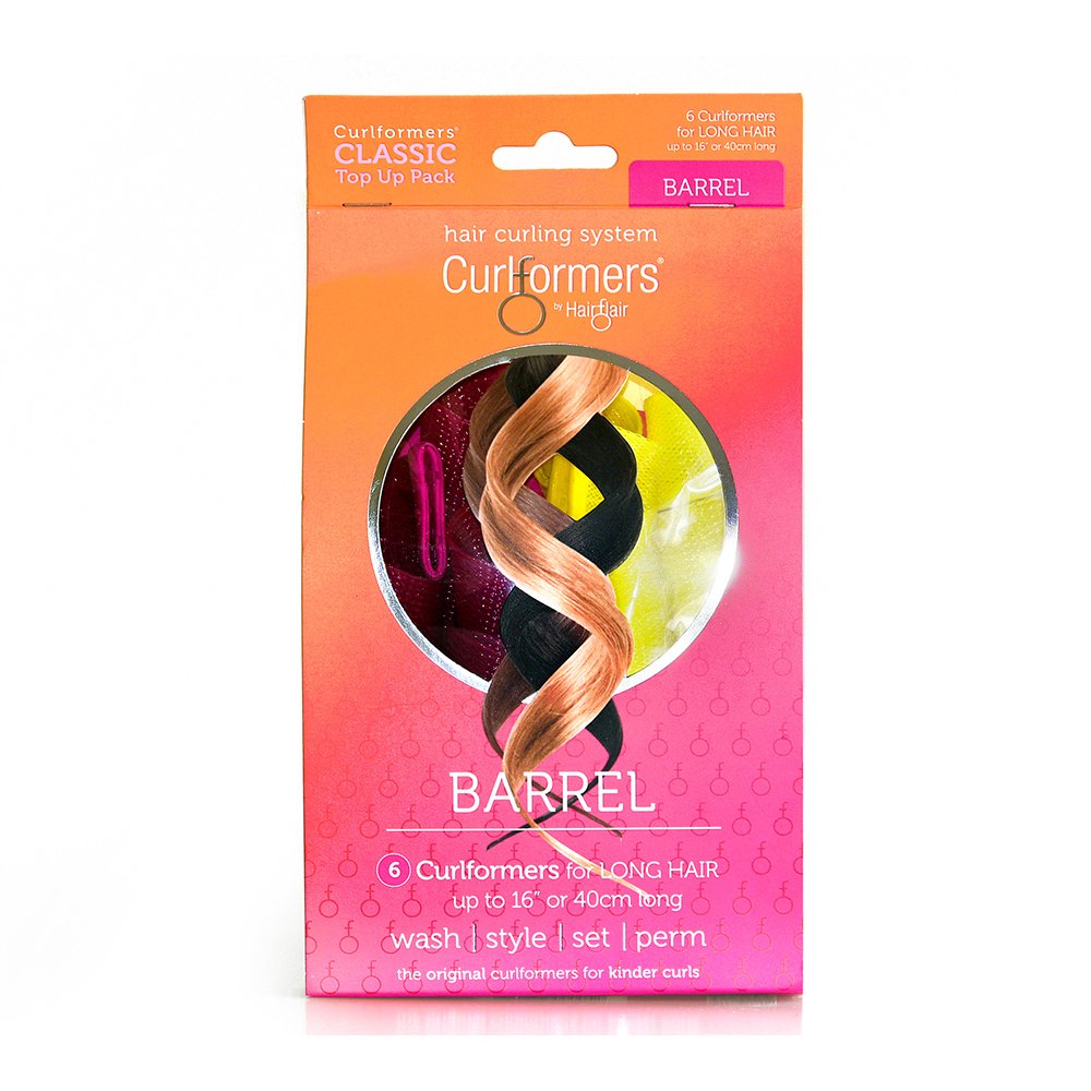 Curlformers Hair Curlers Barrel Curls Top Up Pack 6 No Heat Hair