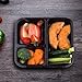 Glotech Item # SZ-304 34 Ounce Lunch Box Containers Set with Leak Proof Lid for Meal Prep and Portion Control in 3 compartment food containers-Microwaveable, Freezer & Dishwasher Safe,Pack of 10