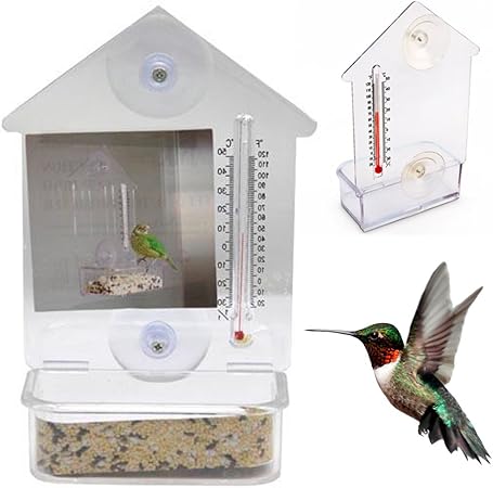 Amazon Com Bird Feeder Window Suction Cup Mixed Treat Clear