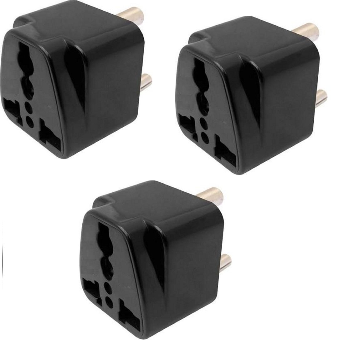 Buy Brand one beeta 3 pin multi plug conversion socket (pack of 3) free ...
