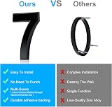 Vicloon 3D Mailbox Numbers Self Adhesive 3 Inches ABS Acrylic Black view 5