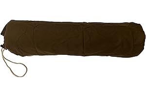 SRUMIE Therapist’s Choice Premium Flannel Bolster Cover with Drawstring Closure, Soft & Durable, Size: 6" x 27" (Cover Only, Bolster Not Included) (Chocolate)