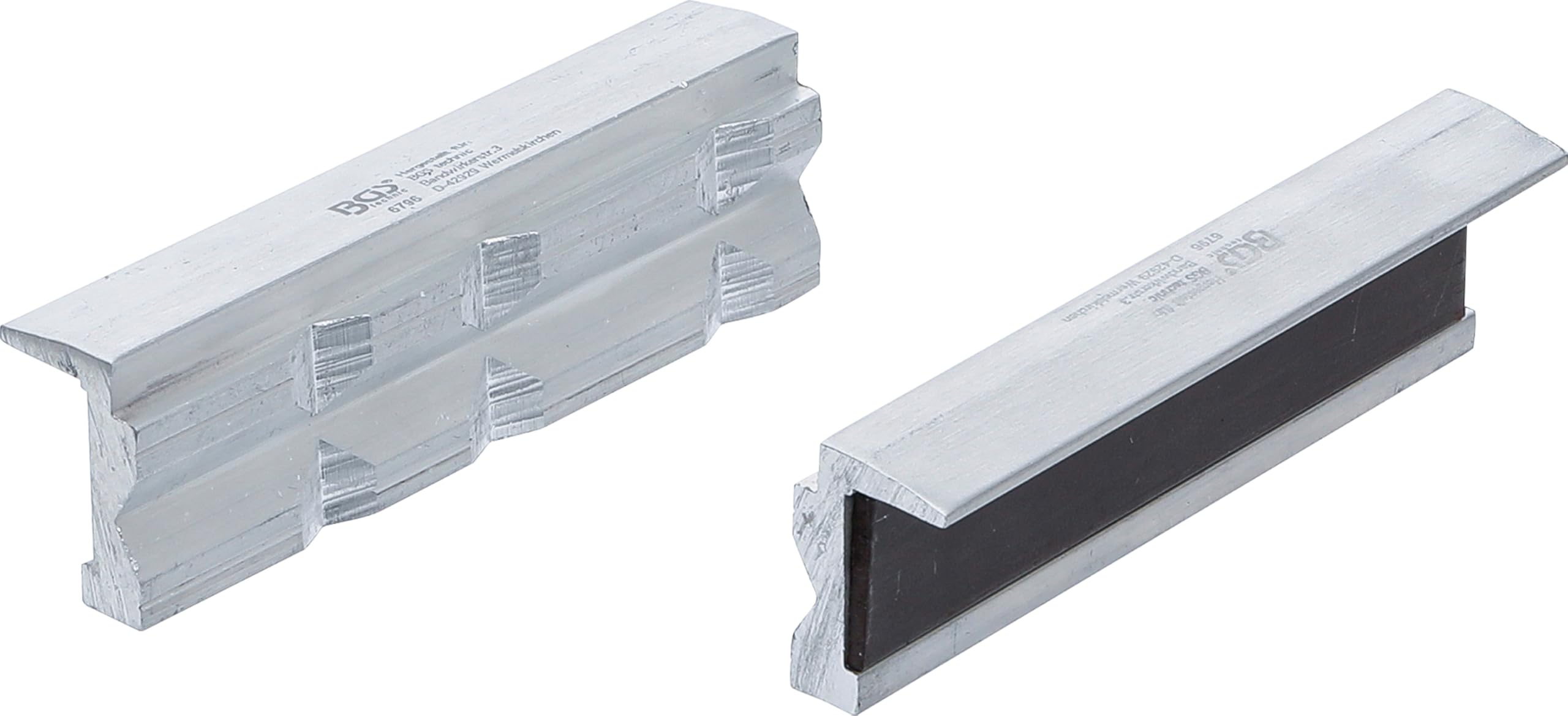 BGS 6796 | Bench Vice Jaw Protectors | Aluminium | 100 mm | 2 pcs.