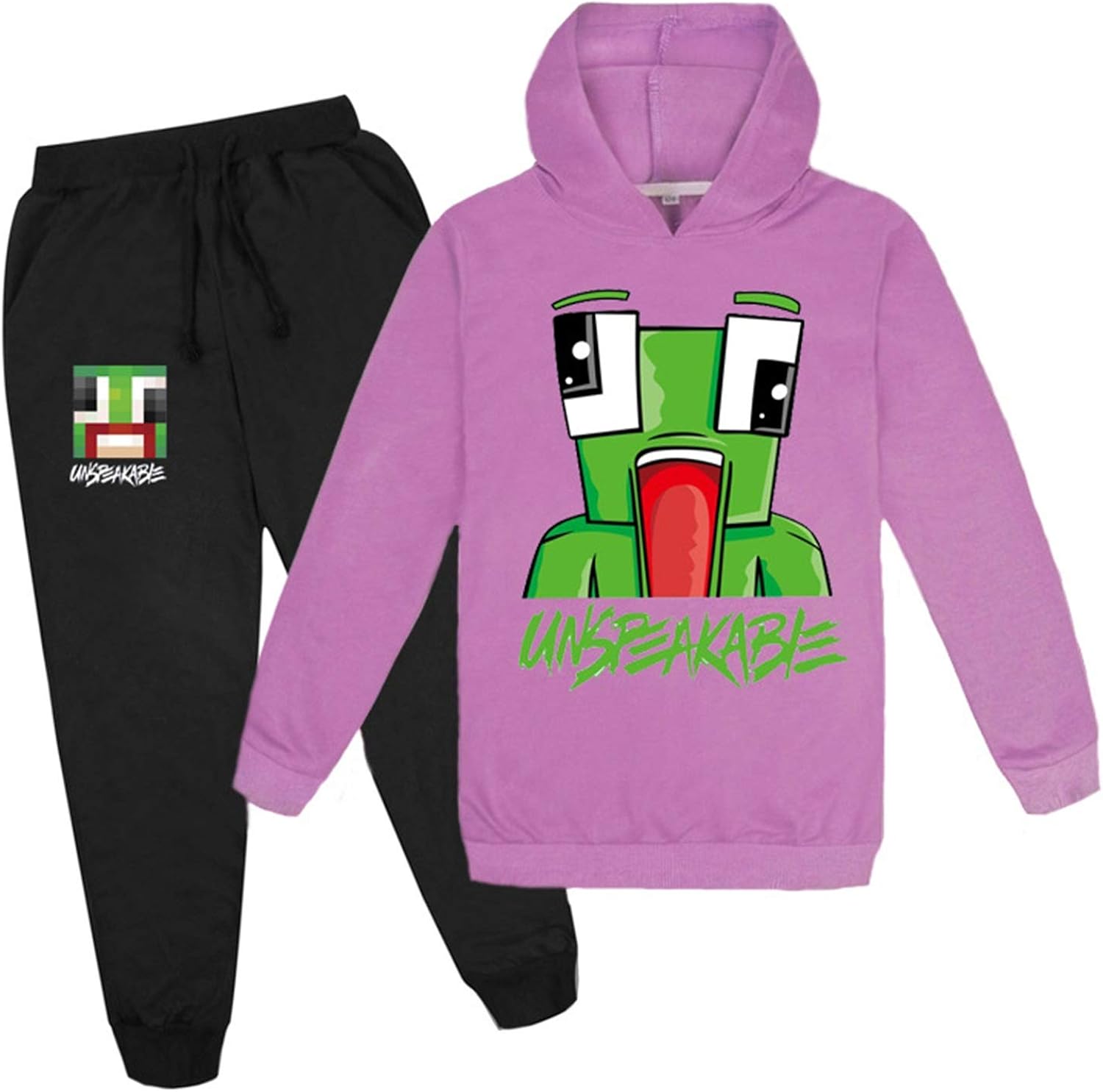 Kids Unspeakable Hoodies & Pants Clothing Sets, Hoodies Outfits Cartoon