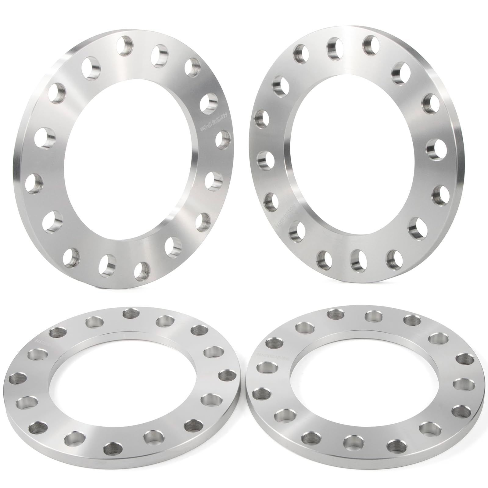 Photo 1 of GAsupply 12mm 8 Lug Universal Wheel Spacers, Fit for F250 E350 Ram 2500 3500 Express 3500 K3500 Silverado Suburban 2500 Sierra 2500HD 3500HD, 4pcs 8x6.5 8x165.1 8x170 8x180 1/2 inch Forged Spacer