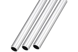 METALLIXITY 6063 Aluminum Tube (11mm OD x 9mm ID x 300mm L) 3Pcs, Aluminum Round Tubing - for Home Furnishing, Machinery, DIY Handicraft