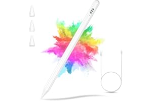 TQQ Stylus Pen for iPad, Apple Pencil for iPad 10th/9th Generation, iPad Pro 11 & 12.9 inch, iPad Pencil Compatible with (2018-2022) Apple iPad Air 5th/4th/3rd Gen, Mini 6th/5th Gen, iPad 8th/7th/6th Gen