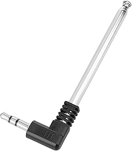 ENUODA 3.5mm FM Radio Antenna 4 Sections Telescoping Antenna 8.2cm/24.5cm,for Mobile Cell Phone,Teenage Engineering OP-1 and Other Electronics Products 3.5mm Port FM Radio Receiver