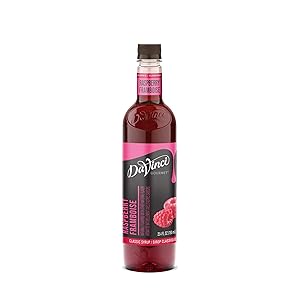 DaVinci Gourmet Classic Coffee Syrup, Raspberry, 25.4 Fluid Ounce (Pack of 4), Flavored Sweetener Syrup for Espresso Drinks, Tea, and Other Beverages, Suited for Home, Café, Restaurant, Coffee Shop