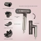Shark SpeedStyle Pro FLEX Hair Dryer Mocha Silver HD542UK with 4 Attachments view 2