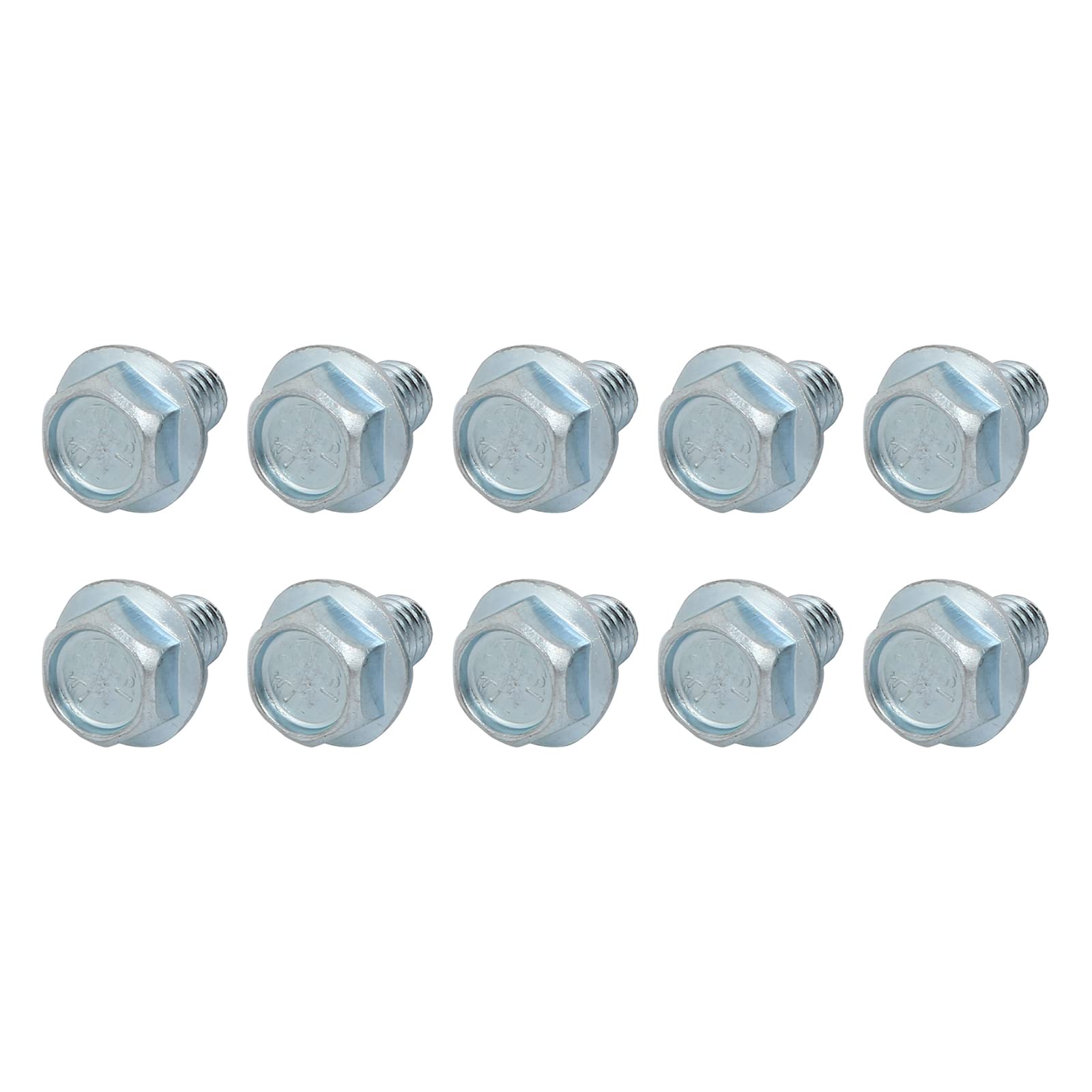METALLIXITY Flanged Hex Head Bolts (5/16-18 x 1/2") 20pcs, Hexagon Serrated Flange Bolt Carbon Steel Screw - for House Construction Hardware Fasteners