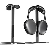 MaGrnce Headphone Stand for Airpods Max with Sleep Mode Aluminum Headphone Holder with Anti-Slip Base & Protective Leather Pad for Home/Game Room/Shop Headphone Storage/Display (Dark Grey)