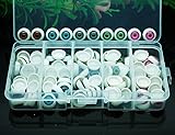 100pcs/box 12mm Doll Eyeballs Half Round Acrylic