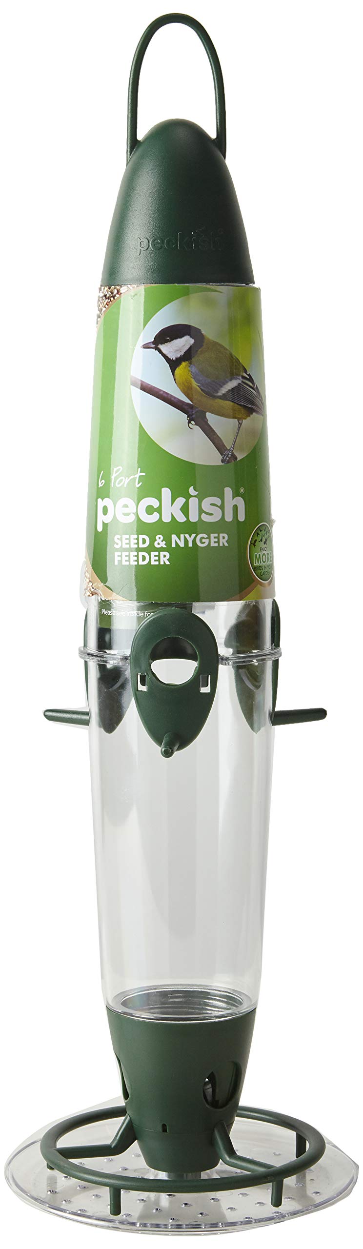 Peckish 6 Port Seed and Nyjer Bird Feeder