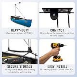 StoreYourBoard Garage Ceiling Pulley System 2 Pack Kayak Canoe Cargo Ladder view 3
