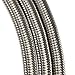 Vincos 20Ft 8AN AN8 Stainless Steel Braided Oil Gas Fuel Line Hose + 10pcs 8AN Hose Fitting Kit Blue+Red