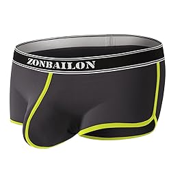 ZONBAILON Mens Sexy Bulge Enhancing Briefs Boxer