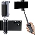 TELESIN° Smartphone Grip Selfie Stick, Bluetooth Mobile Phone Handle Holder, Mobile Phone Shutter Grip with Detachable Remote for One-Handed Control Compatible Samsung Android Video Shooting