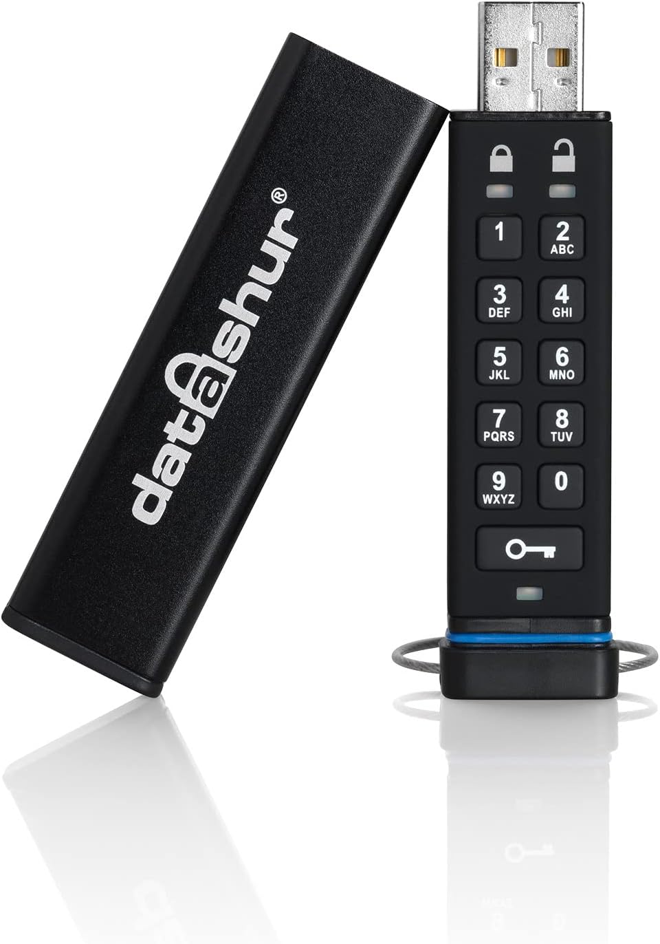 iStorage datAshur 8GB Secure USB Flash Drive PIN Protected AES 256-bit Hardware