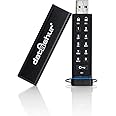 iStorage datAshur 8 GB Secure Flash Drive - Password Protected, Dust and Water Resistant, Portable, Military Grade Hardware Encryption USB 2.0 IS-FL-DA-256-8