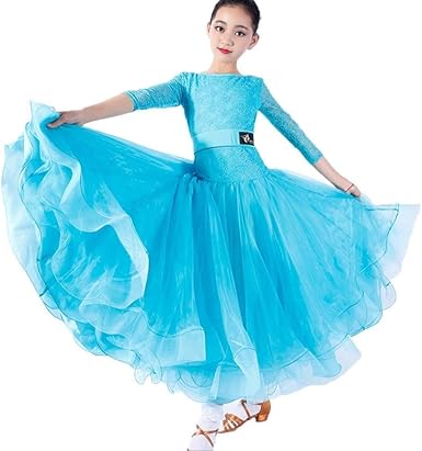 Falda De Espina Pescado Vestido Danza Moderna Ninos Encaje Traje