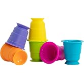 Fat Brain Toys Suction Kupz - Creative Tactile Learning Sensory Toys for Babies &amp; Toddlers, Cups