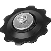 caralin 10T Wheel Rear Derailleur Pulley Guide Pulley Sealed Bearing Wheel Road s Guide Wheel Black