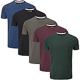 Charles Wilson Men's 5 Pack Crew Neck T-Shirt