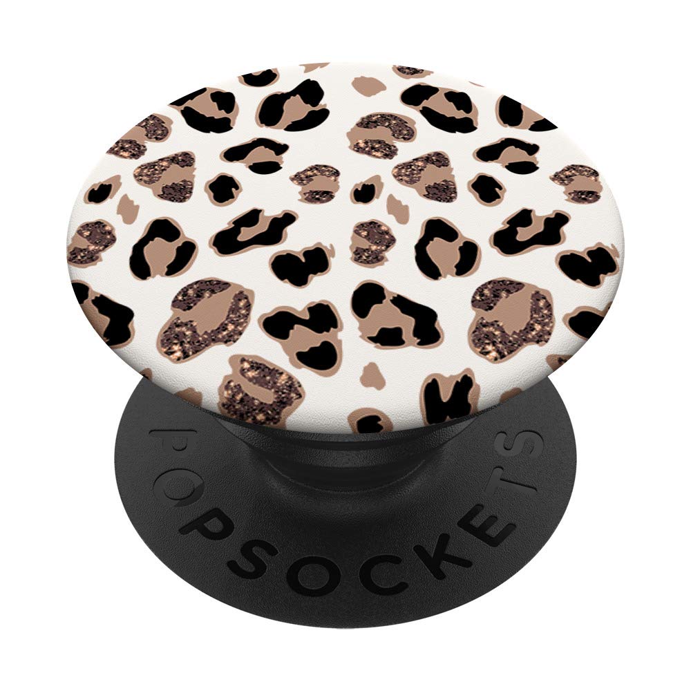 Rose Cheetah Print Cute Leopard Pattern Jaguar Lover Gift PopSockets Adhesive PopGrip