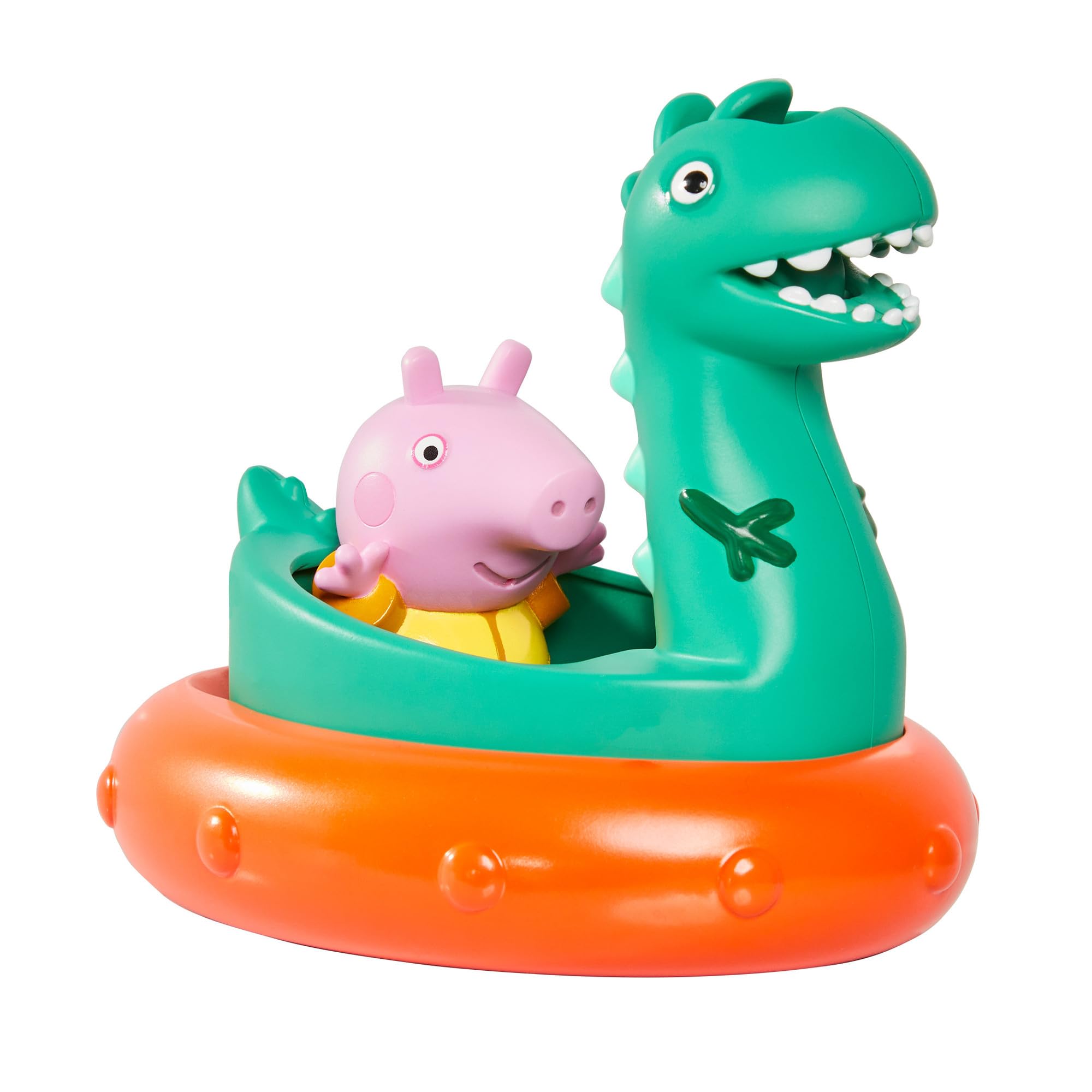 Toomies Peppa Pig George's Dinosaur Bath Float, Baby Bath Toys, Kids Bath Toys for Water Play, Fun Bath Accessories for Babies & Toddlers, Suitable for 18 Months, 2, 3 & 4 Year Olds