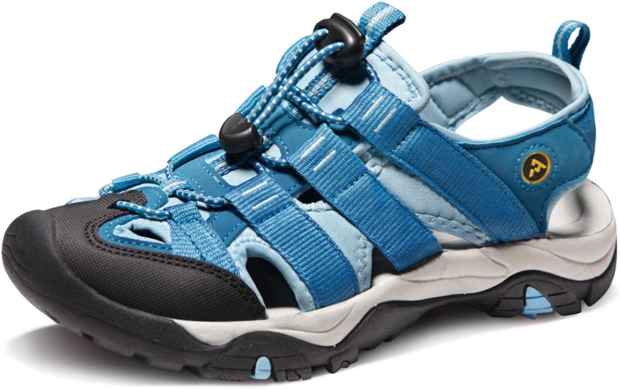 Women Athletic Outdoor Sandal, Closed Toe Lightweight Walking Water Shoes, Summer Sport Hiking Sandals